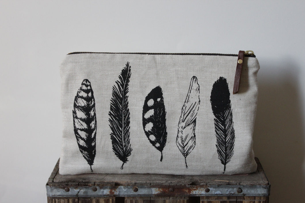Large Pouch - Feather